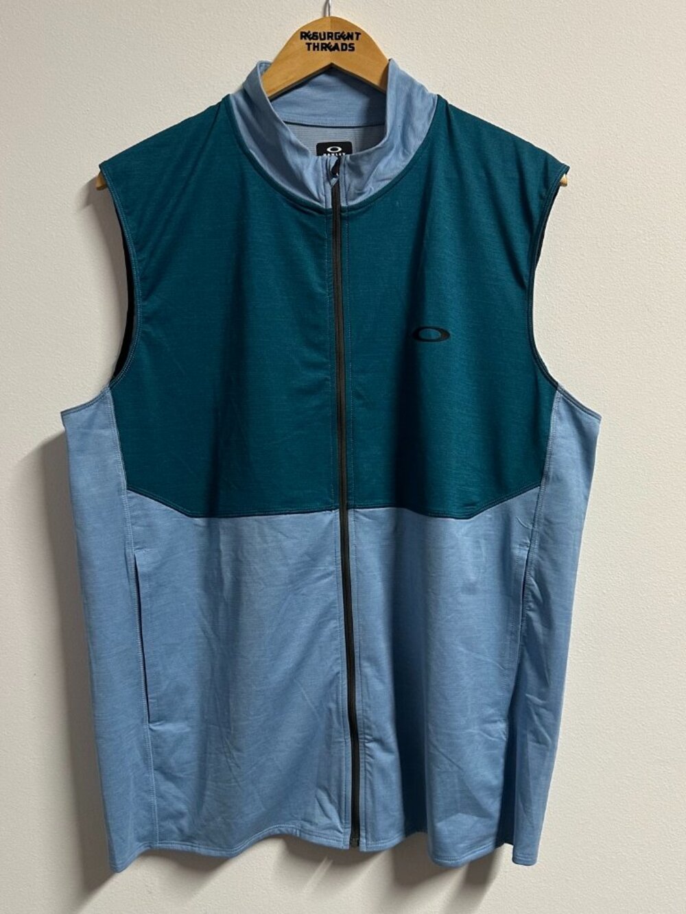 Oakley Gravity Range Lightweight Golf Vest Blue Men's XL Full Zip